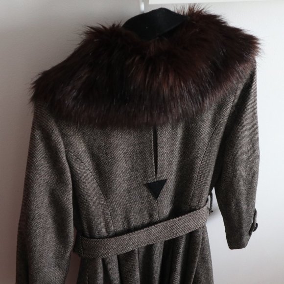Topshop Tweed Coat - Picture 3 of 10